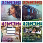 Engage newsletter front covers