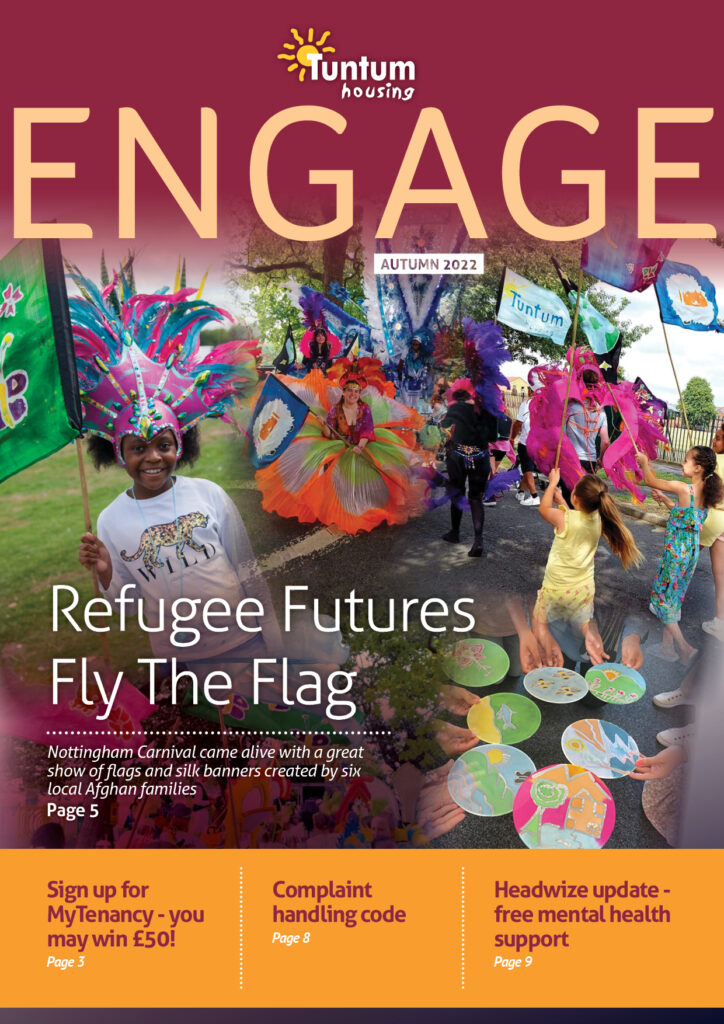 Tenant newsletter Engage Autumn 2022 issue front cover