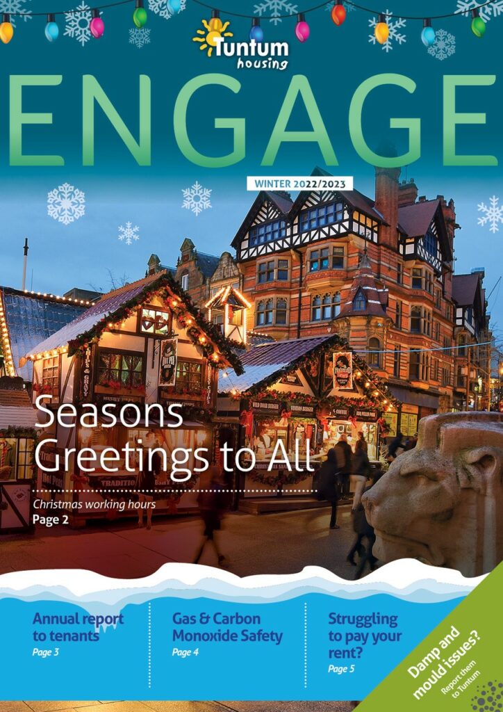 Tenant newsletter Engage Winter 2022 issue front cover